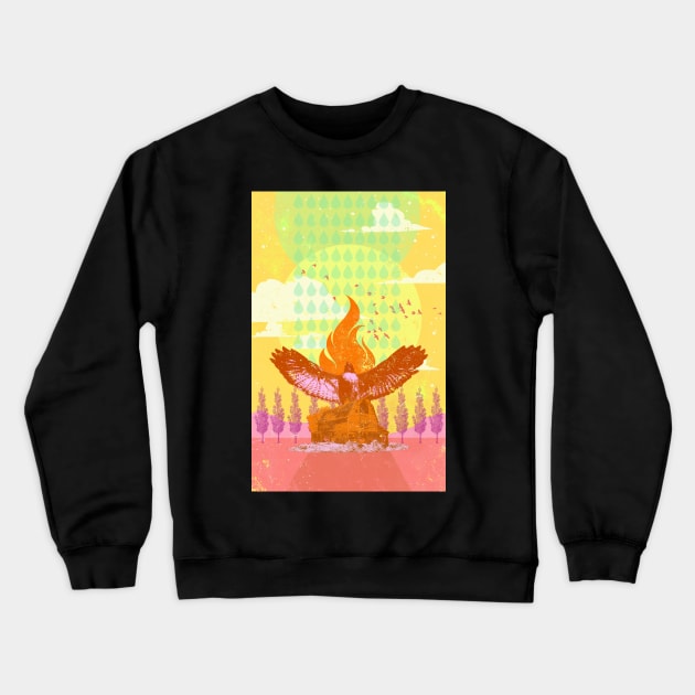 RAIN HAWK Crewneck Sweatshirt by Showdeer